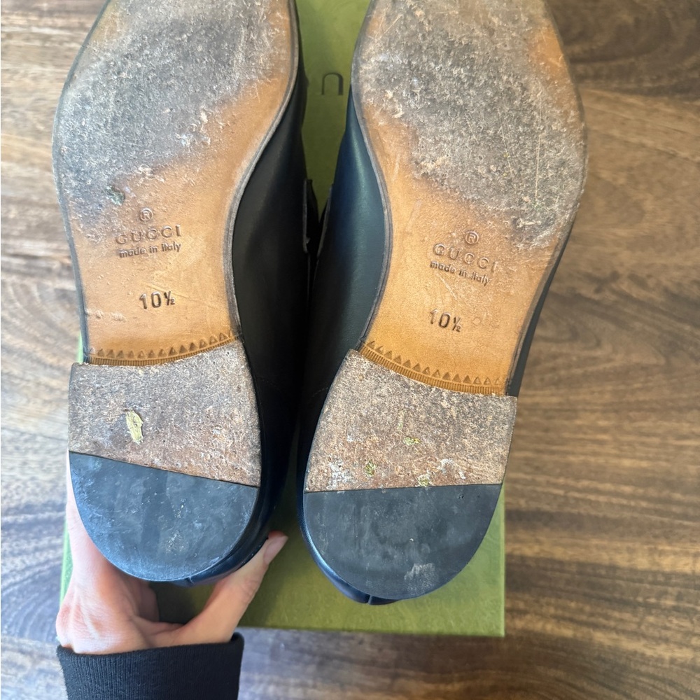 Gucci Black Leather Loafers - Picture 12 of 12
